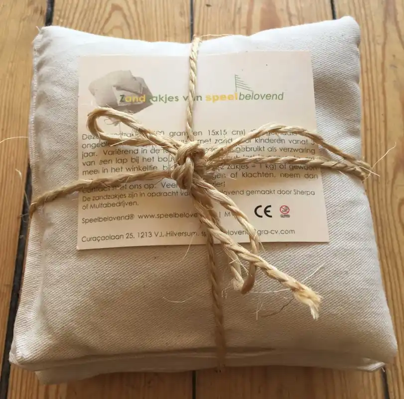 Speelbelovend - Speelzakjes Zand (4 stuks) 500 gr 15x15 Actieprijs