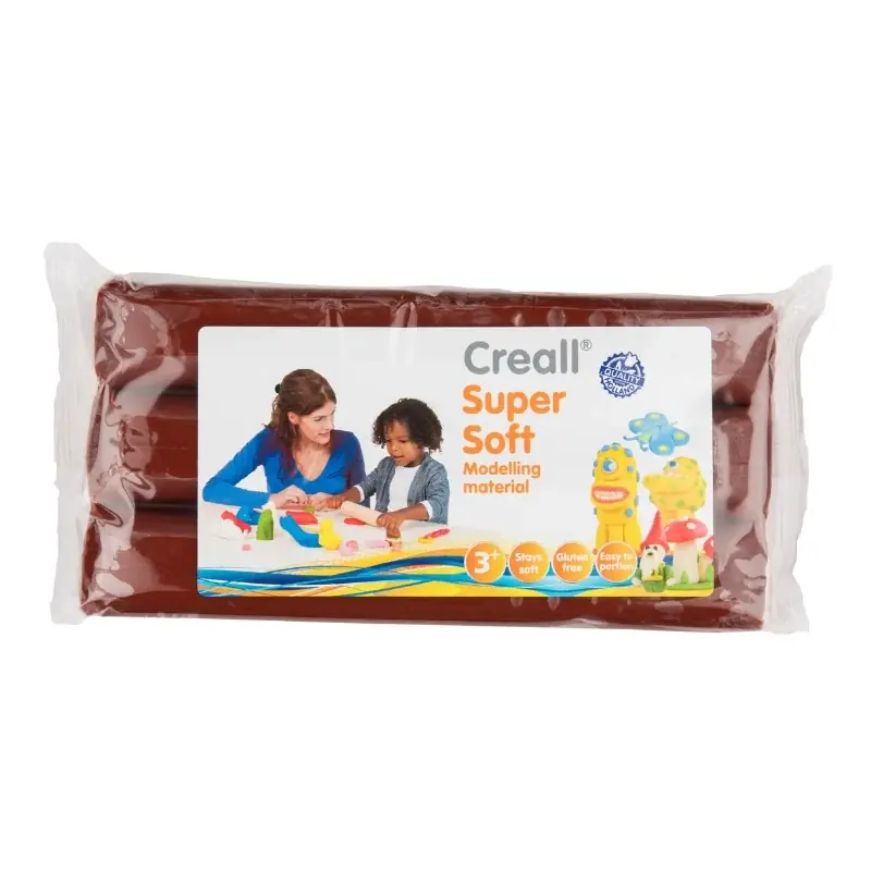 Creall - Supersoft klei blok (bruin, 500 gram) Beste Prijs