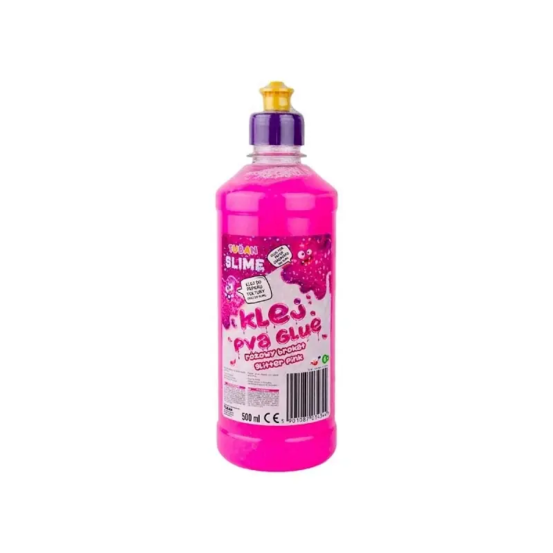 Tuban - roze glitterlijm om slijm mee te maken - 500 ml Koopje