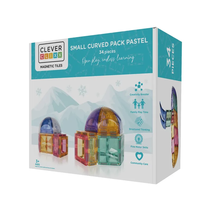 Cleverclixx - 34-delige Curved Pack Pastel Aanbieding