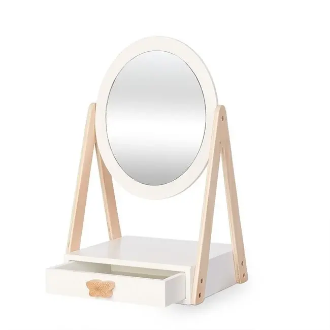ByAstrup - Houten tafelspiegel - wit Aanbieding