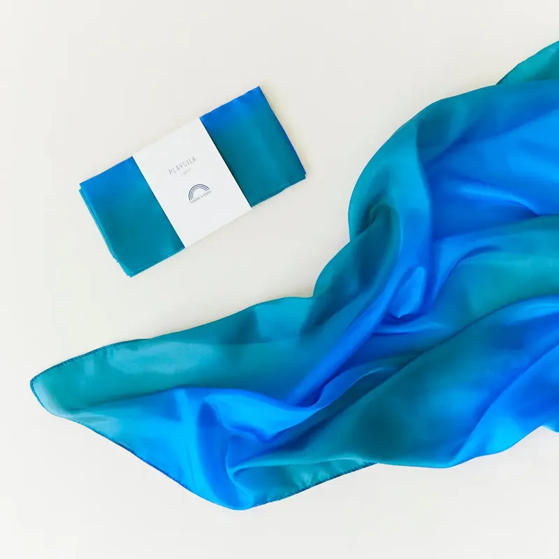 Betrouwbaar Sarah's Silks Speelzijde Earth Ocean - 89x89cm