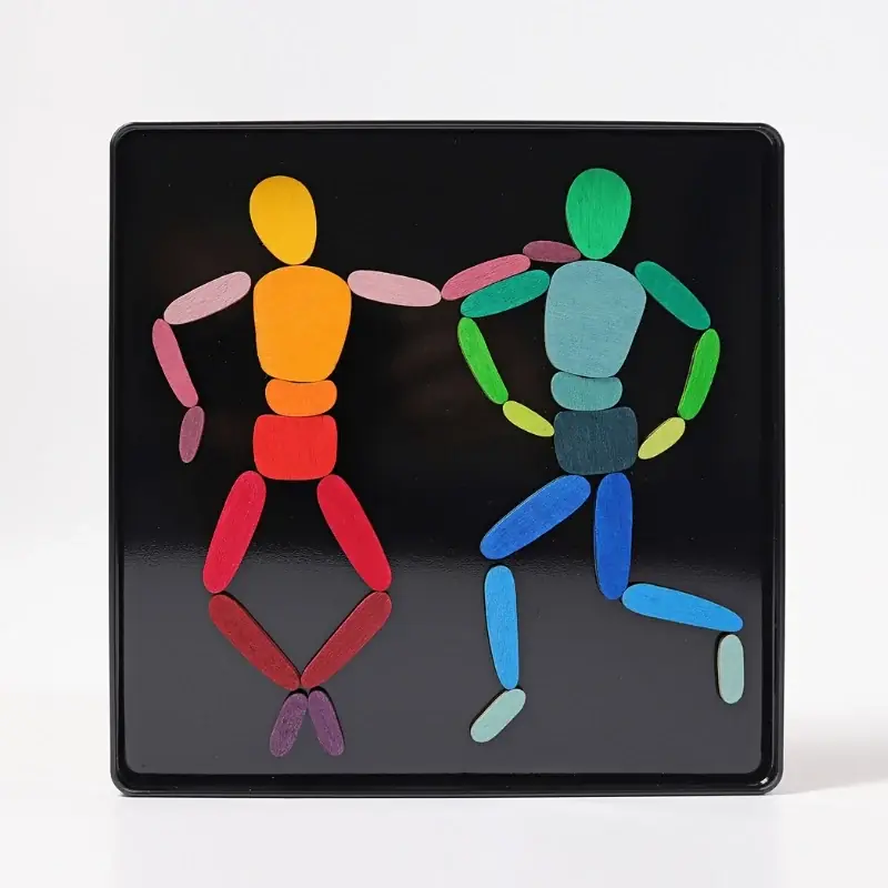 Speciale Aanbieding Grimm's - Houten Magneetpuzzel lichaam in beweging ( 32 stuks)
