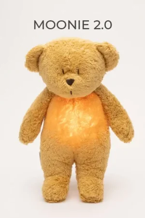 Moonie - Slaapknuffel The Humming Bear 2.0 - Honey Natur White Noise Korting