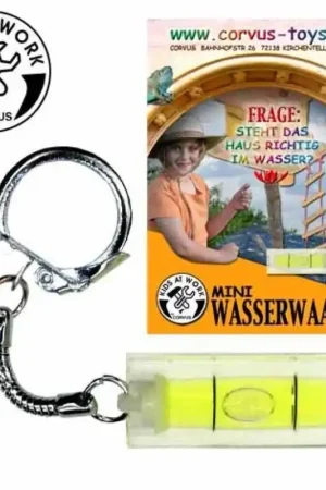 Flitsaanbieding Sleutelhanger met waterpas - Kids at work