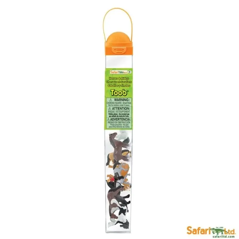 Speelfiguren Paarden en Ruiters Toob - Safari Ltd 8 stuks Direct Beschikbaar