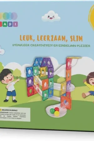 Lage Kosten Gladi Tiles - 60 stuks knikkerbaan - Magnetic Tiles - Magnetisch Speelgoed