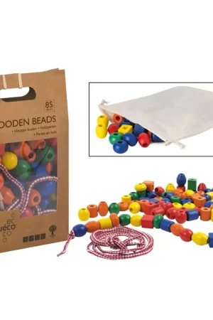 Gecertificeerd Houten kralen (85 stuks) - Jouéco