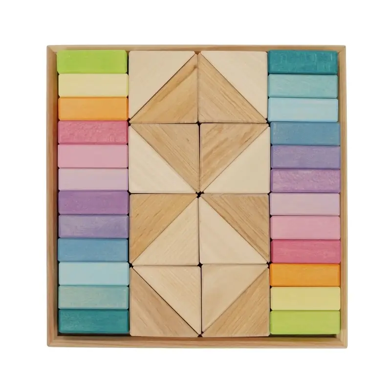 Grimm's - Houten Blokkenset - Pastel Duo Hete Deal