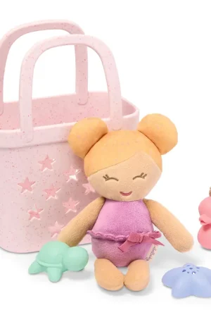 Nieuw LullaBaby - Badpop met accessoires in mandje