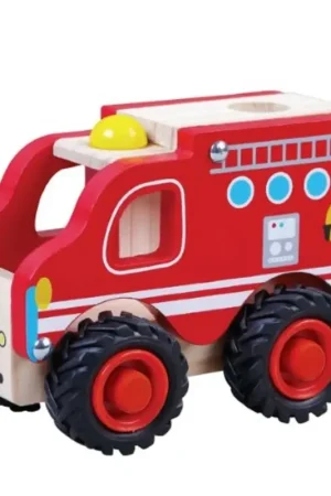 Houten brandweerauto - Simply for Kids Direct Beschikbaar