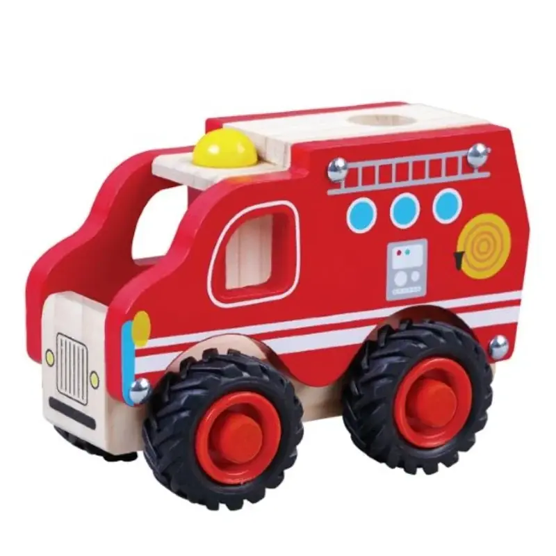 Houten brandweerauto - Simply for Kids Direct Beschikbaar