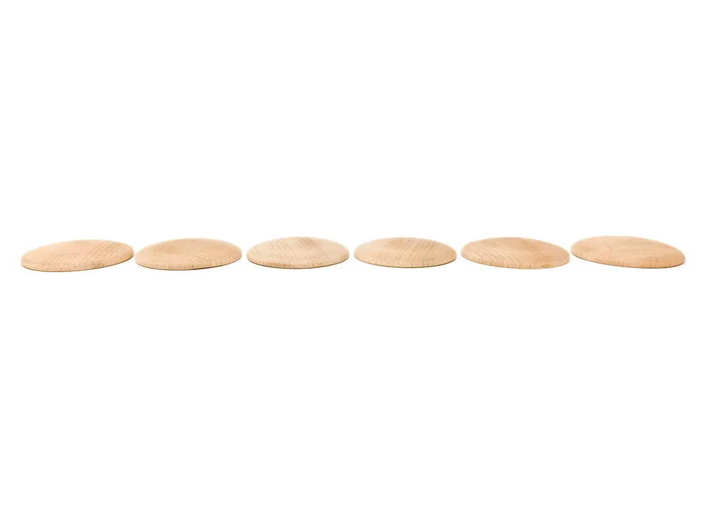Veilige Betaling Grapat - 6 bolle schijfjes naturel - Grapat