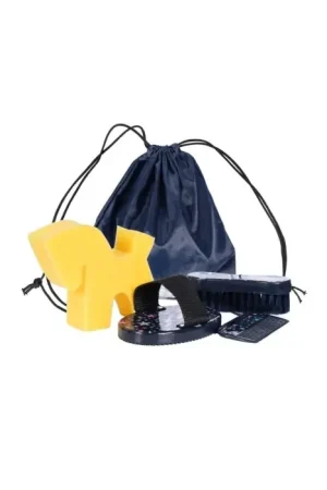 Uitverkoop HKM - poetsset voor stokpaard hobby horse - navy