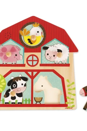 Janod - Muzikale puzzel boerderij Populair