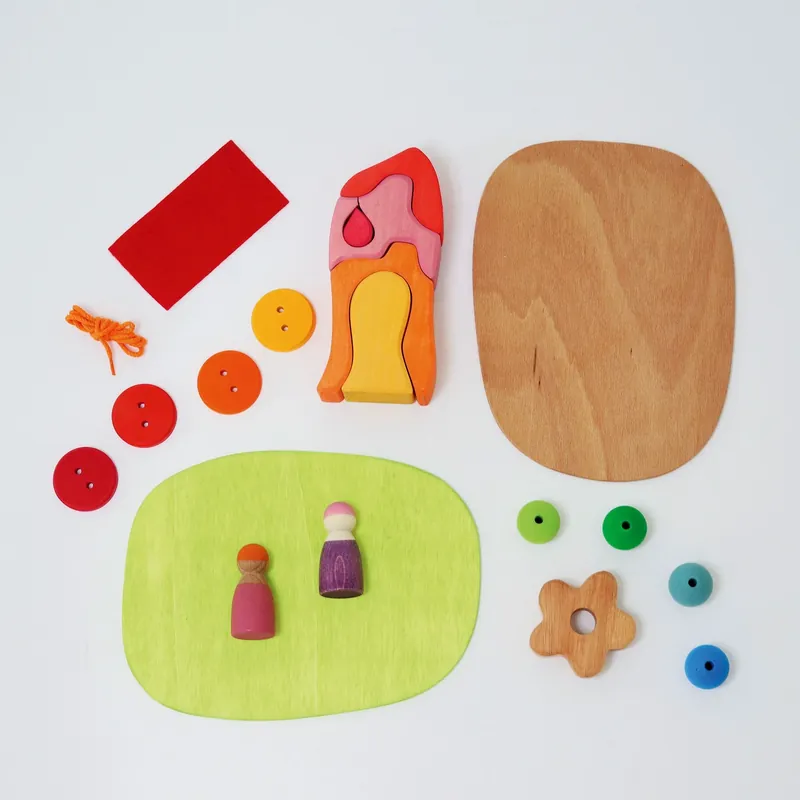 Grimm's - Small world play- aan het weiland (20- delig) - Grimm's Exclusieve Aanbieding