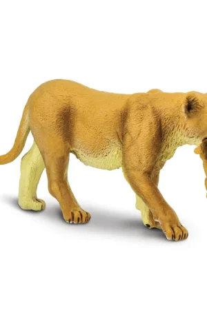 Laatste Versie Speelfiguren Leeuwin met welp - Safari Ltd