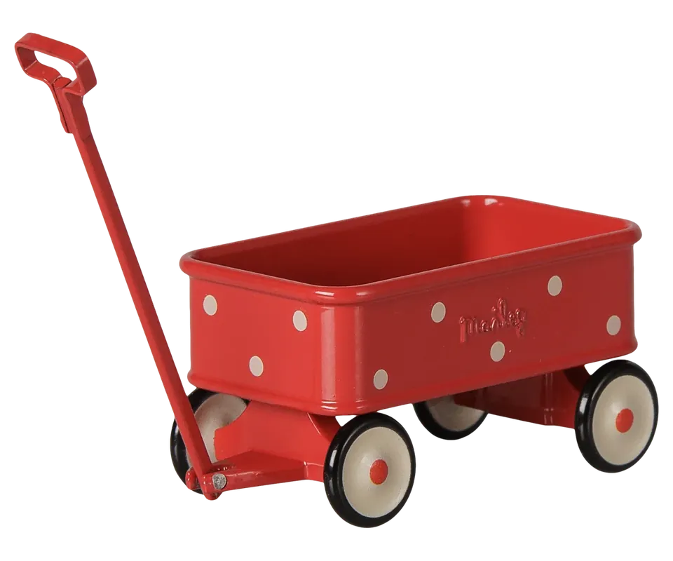 Maileg - Wagentje Muis - Rood Nieuw