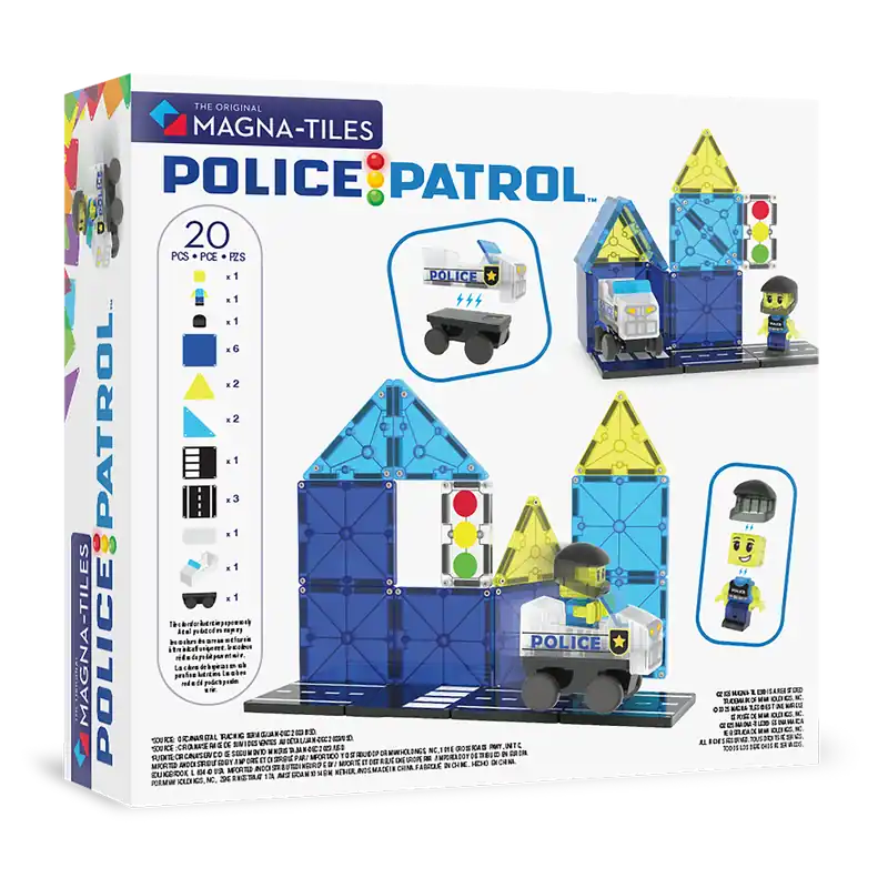 MAGNA-TILES® Police Station (20 stuks) Koopje