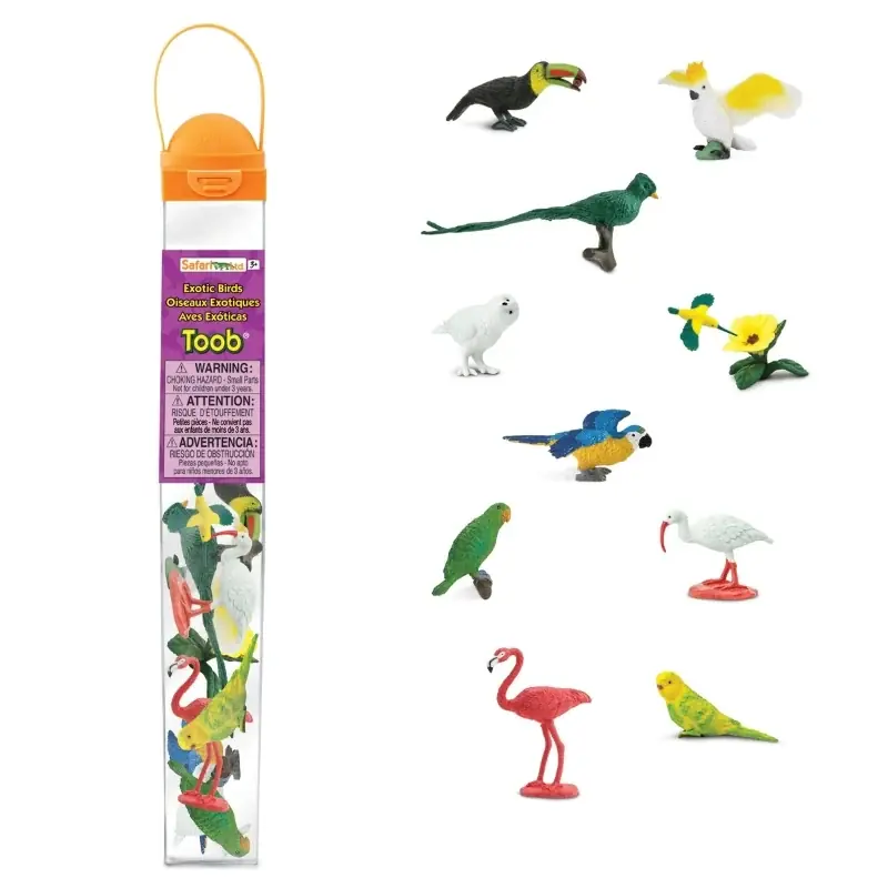 Speelfiguren Exotische vogels (11 stuks) - Safari Ltd Beperkte Voorraad