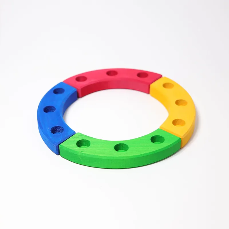 Express Levering Grimm's - Regenboog Verjaardagsring Jaarring 12 gaten - 22cm