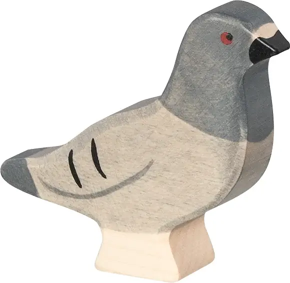 Premium Holztiger - Duif - Houten dieren
