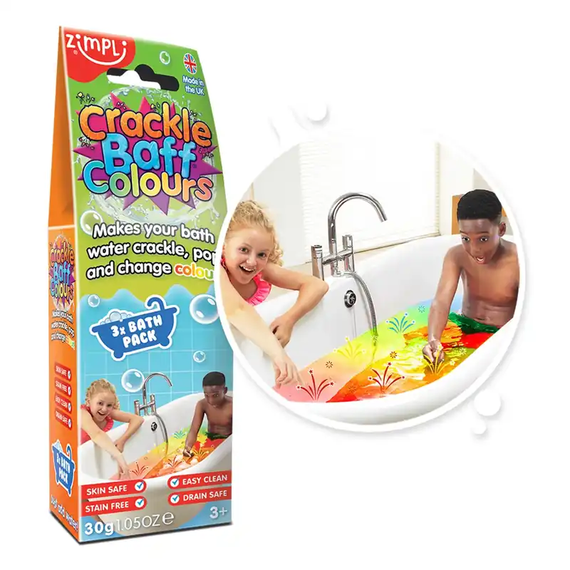 Zimpli - Crackle Baff Colours Knetterend Badpoeder 3-pack Weekendaanbieding