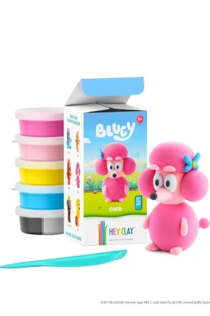 Hey Clay - Coco LIMITED EDITION BLUEY - 5 potjes Tijdelijk Beschikbaar