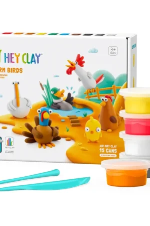 Direct Verzonden Hey Clay - Boerderijvogels (15 potjes)