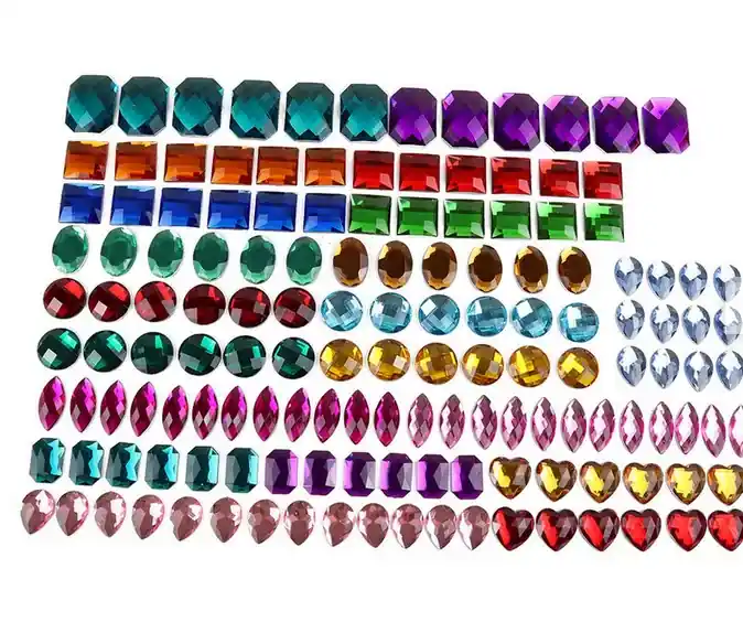 Bauspiel 144 Glitterstenen verschillende soorten Laatste Versie