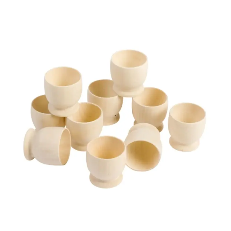 Express Levering Eduplay - DIY houten eierdopjes - 10 stuks