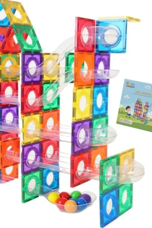 Favoriet Gladi Tiles - 128 stuks knikkerbaan - Magnetic Tiles - Magnetisch Speelgoed