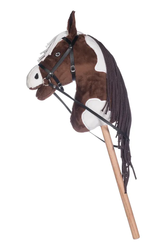 HKM - Stokpaard Hobby Horse - bruin/wit Tijdelijk Beschikbaar