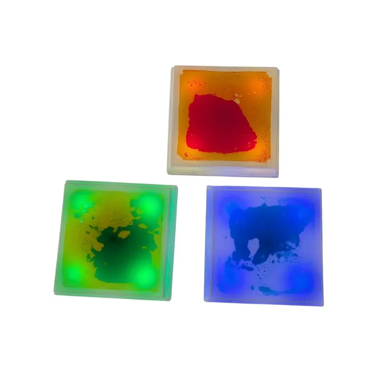 Amaya - 3 Lichtgevende Liquid Vloertegels Vierkant (30cm) set 2 Alleen Vandaag
