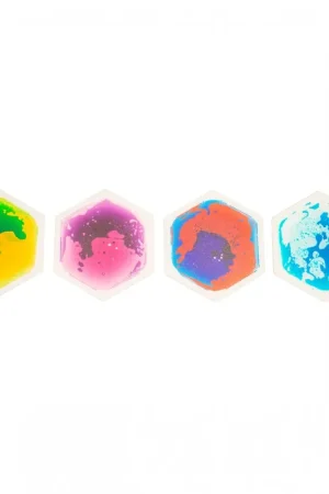 Betaalbaar Amaya - 4 Sensorische Liquid Vloertegels Hexagon (33cm)