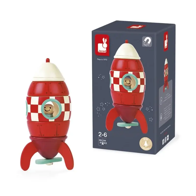 Janod Magneetset - Raket Merkproduct