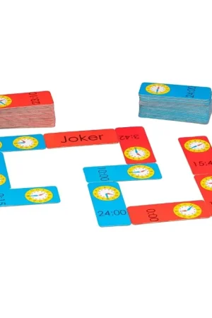 Tijdelijk Beschikbaar Wissner - Dominospel - leren klokkijken