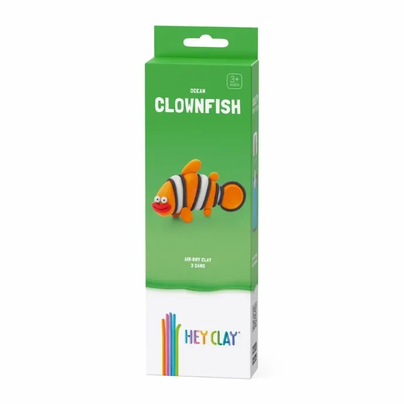 Hey Clay interactieve boetseerkleiset - oceaandier - clownvis Uitverkoop