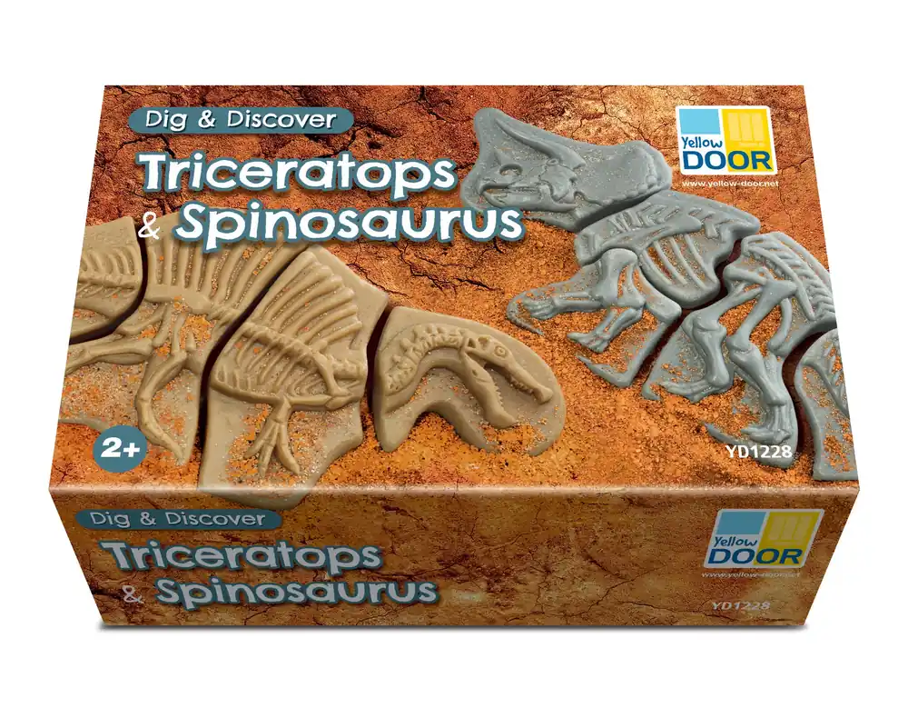 Yellow Door - Dig & Discover – Triceratops & Spinosaurus Merkproduct