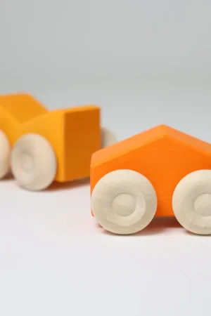 Betrouwbaar Grimm's - Houten stapel auto's Oranje