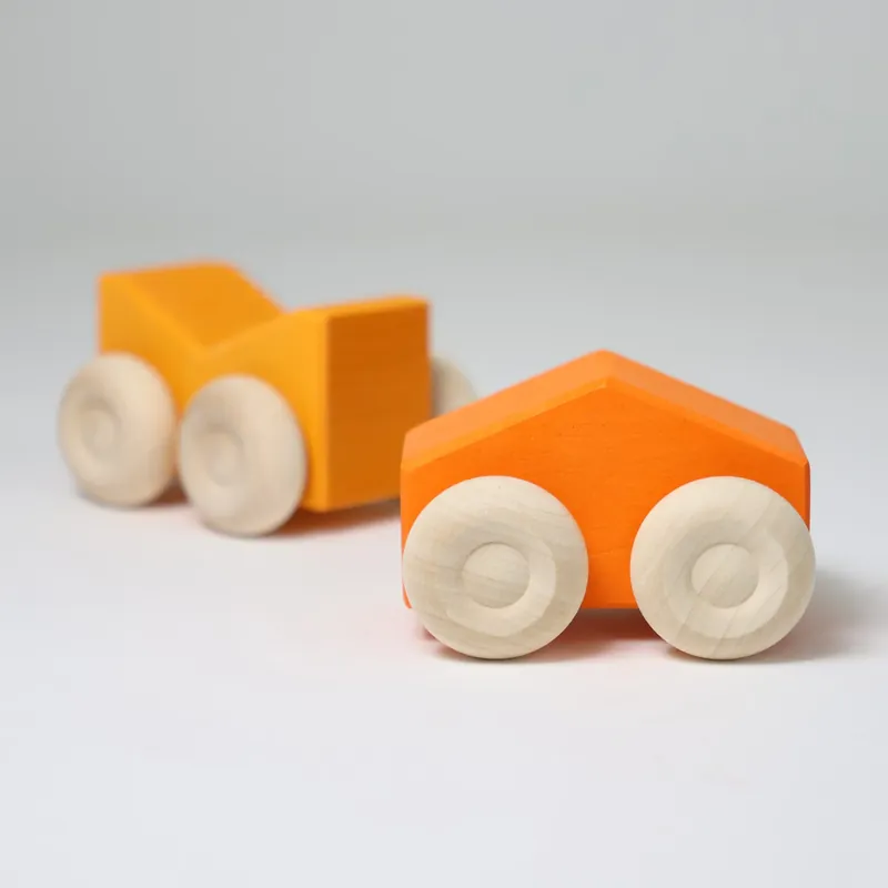 Betrouwbaar Grimm's - Houten stapel auto's Oranje