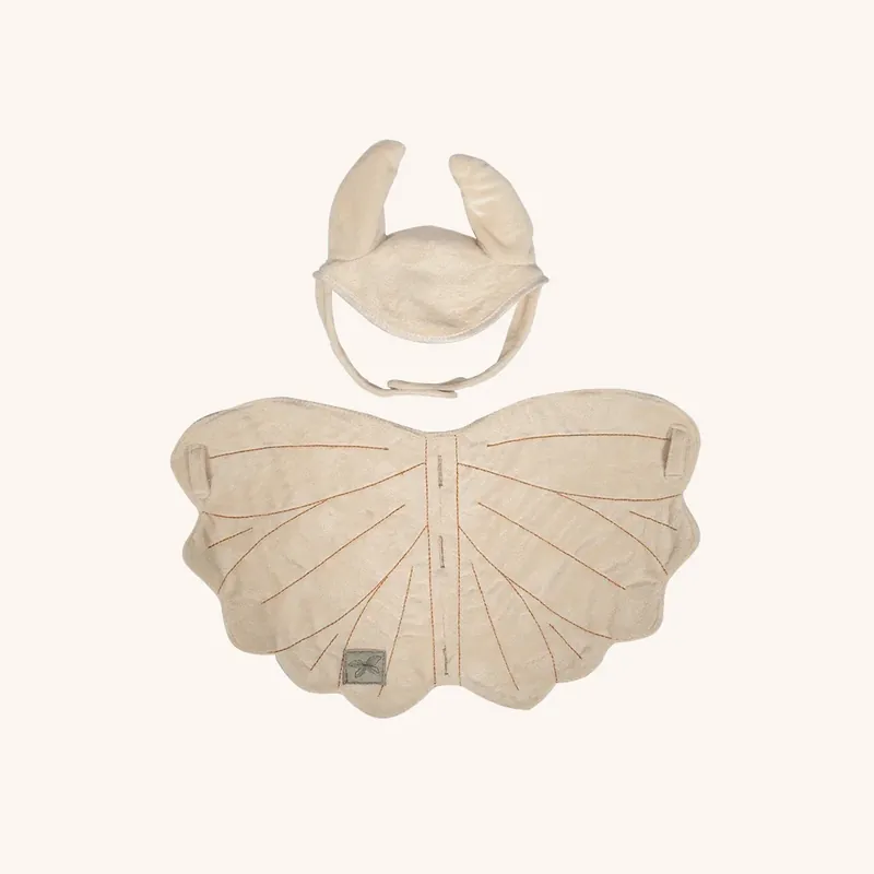 ByAstrup - Zadeldek en mutsje crème Aanbieding