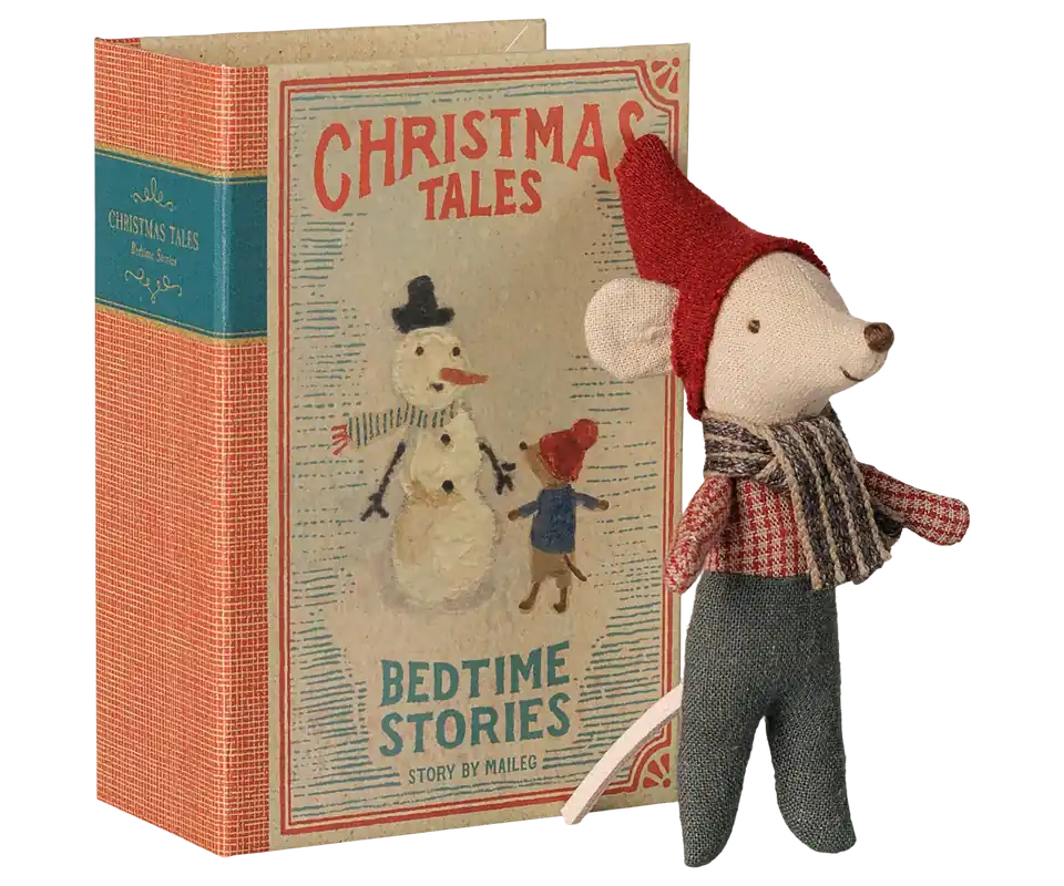 Maileg - Kerstmuis Baby in Boek Superprijs