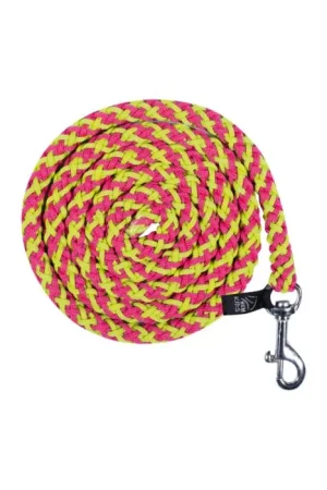 Exclusieve Aanbieding HKM - Halstertouw voor stokpaarden Hobby Horsing - geel/roze