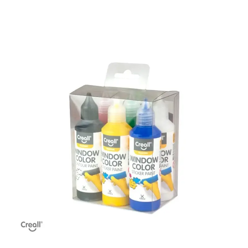 Creall – Stickerverf - glasverf (6x80 ml) Express Levering