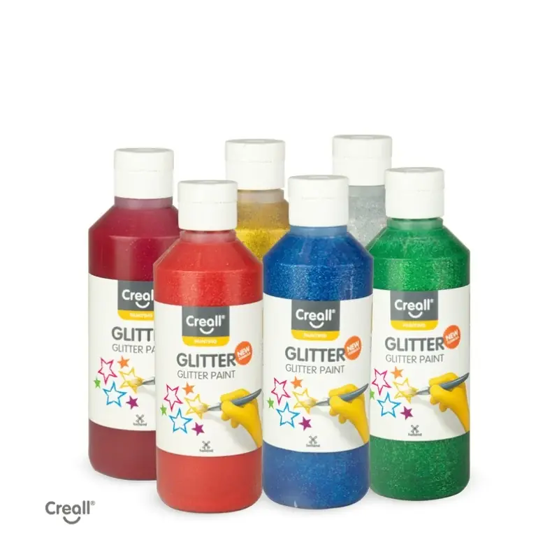 Creall – Glitterverf (6x250 ml) Laatste Versie