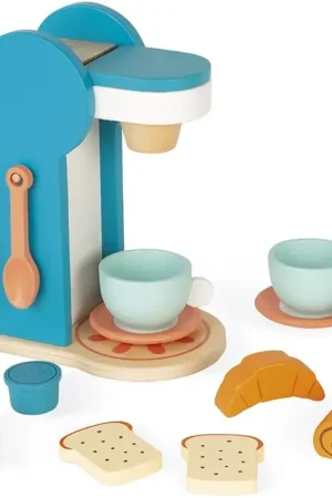 Janod - Houten ontbijtset met koffiezetapparaat Aanbieding