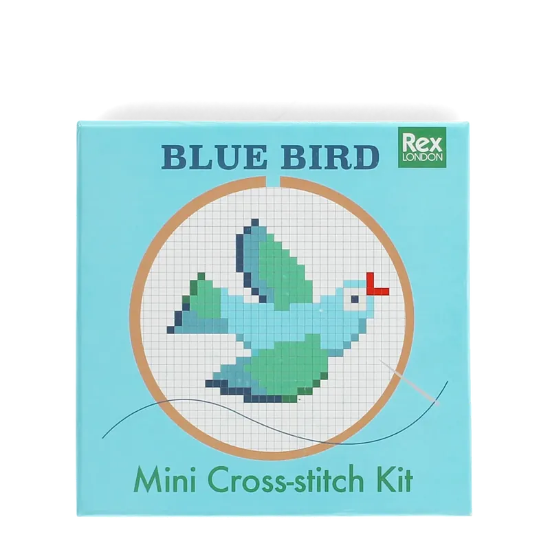 Rex London - Mini Borduursetje Blauwe Vogel Actieprijs