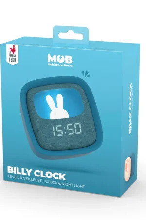 MOB - Billy wekker & nachtlampje - Nachtblauw Alleen Vandaag