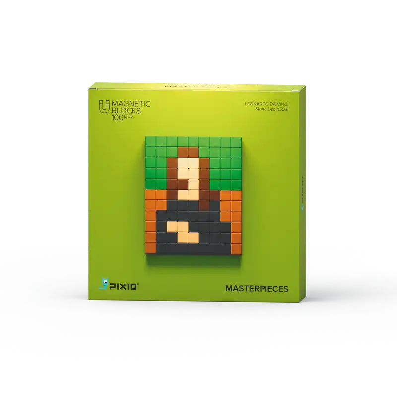 Pixio - Masterpiece Mona Lisa - 100 magneetblokjes Speciale Aanbieding